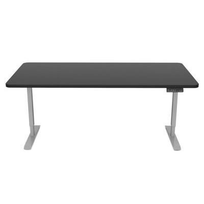 Stehpult elektrisch schwarz/grau 160 x 80 cm