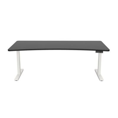 Stehpult elektrisch schwarz/weiss 200 x 92 cm