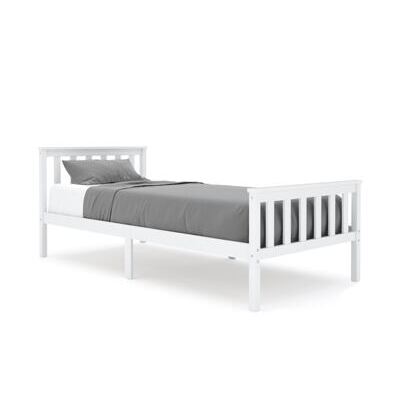 Bett Massivholz EMILY 90 x 200 cm weiss