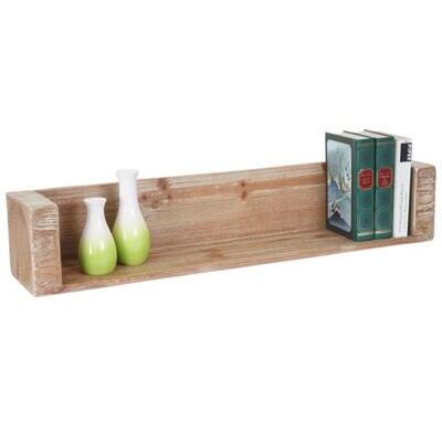 Wandregal Hängeregal Bücherregal, Tanne Holz rustikal massiv ~ 60cm