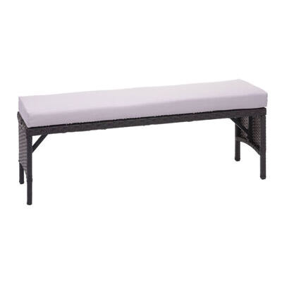 Rattan Sitzbank Gartenbank Gastronomie 112cm JAM-G16
