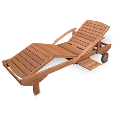 Liegestuhl Gartenliege Lounger ~ fahrbar
