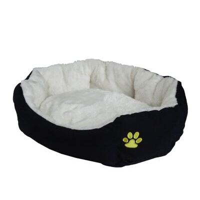 Hundebett PFÖTCHEN XL schwarz