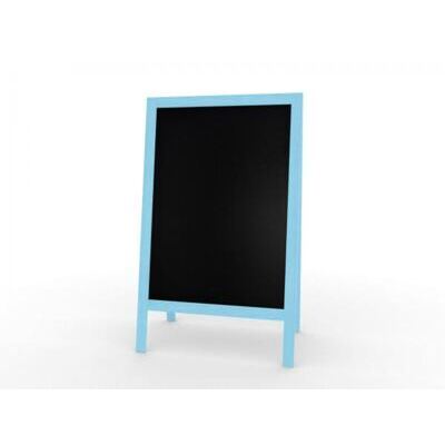 XL Kundenstopper Werbetafel 118x61cm  Kreidetafel Blau