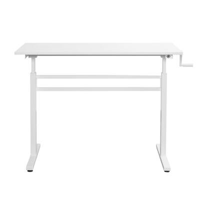 Stehpult manuell höhenverstellbar weiss 120 x 60 cm