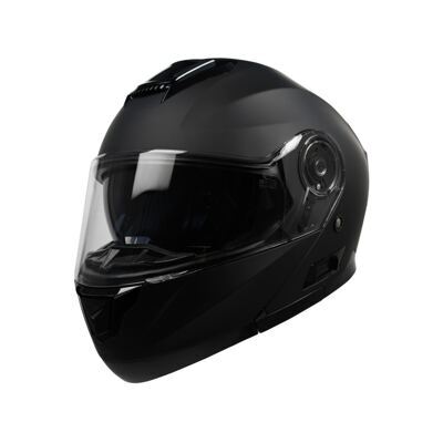 Motorrad Klapphelm schwarz matt Gr. 55/56