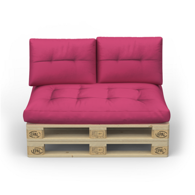 Palettenlounge MELIDE inkl. Kissen pink