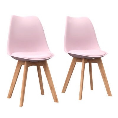 Esszimmerstuhl AMELIA rosa 2er Set