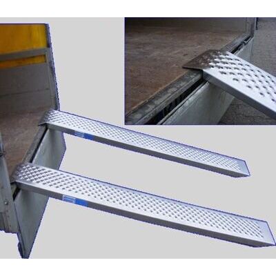 2x Alu Auffahrrampe 200cm 400kg Motorradrampe Verladerampe