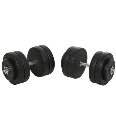 Kurzhantel-Set 50kg mit Stangen und Gewichten für Fitness