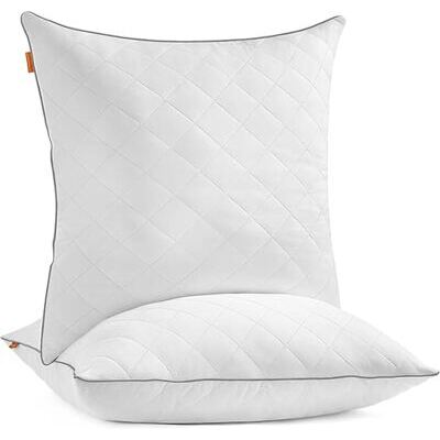 Kopfkissen Bettkissen 80x80cm Kissen-Set 2-teilig