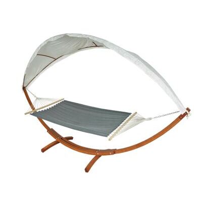 Hängematte mit Gestell FSC-zertifiziert 420cm braun, grau