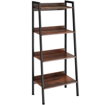 Leiterregal Industrial dunkelbraun 57,5 x 34 x 138 cm