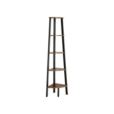 Eckregal Industriell Standregal 5-stufig Metall Braun