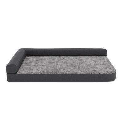 Hundebett orthopädisch WINSTON 120 x 80 cm grau