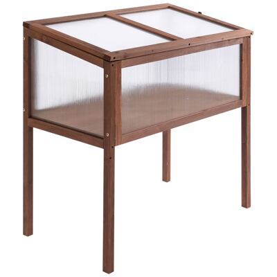 Hochbeet Pflanzkasten aus Tannenholz 90x50x93cm Braun