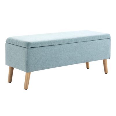 Sitzbank mit Stauraum 110x39x45cm Hellgrün