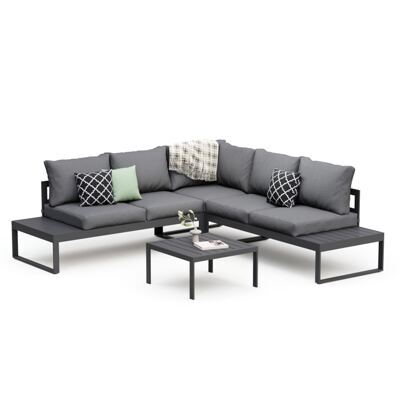 Lounge CAMILA anthrazit/schwarz