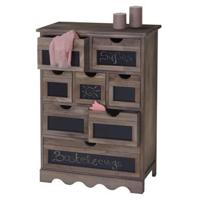 Kommode Ermelo Schubladenschrank mit Tafel Shabby-Look