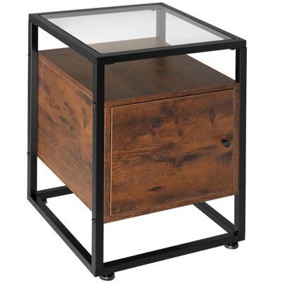 Nachttisch Dudley 40x43x60,5cm Industrial dunkelbraun