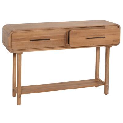 Konsolentisch Beistelltisch Akazie Massiv-Holz 80x120x35cm