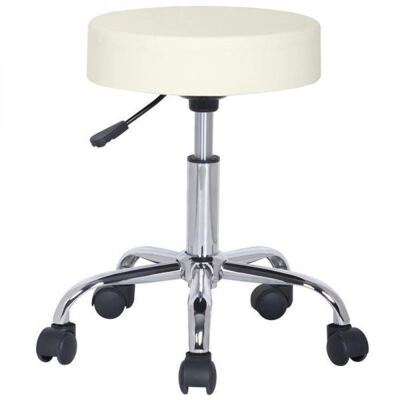 Design Rollhocker Praxishocker Elfenbein Weiss