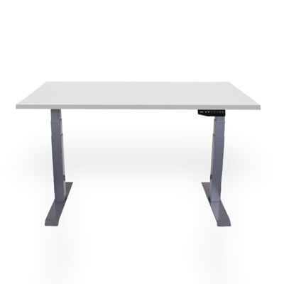 Contini höhenverstellbarer Bürotisch 1.8x0.8m grau / Gestell grau RAL 7045
