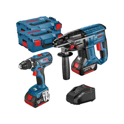 Bosch GSR 18V-28 (2X4,0AH;L) + GBH 18V-20 L-Boxx
