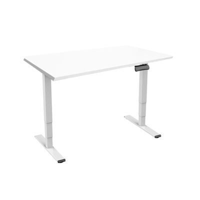 Contini höhenverstellbarer Bürotisch 1.4x0.8m weiss / Gestell
