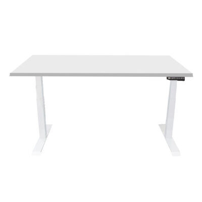Contini höhenverstellbarer Bürotisch 1.8x0.8m grau / Gestell weiss RAL9016