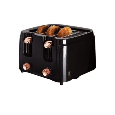 Berlinger Haus 4 Scheiben Toaster Black Rose Collection