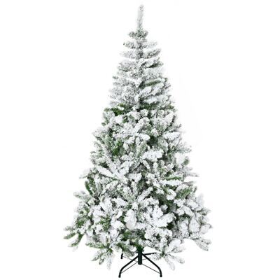 Künstlicher Weihnachtsbaum Christbaum 180cm 750 Spitzen mit Kunstschnee