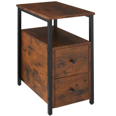 Nachttisch Tullamore 49,5x30x61,5cm Industrial dunkelbraun