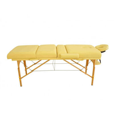 4-Zonen Massageliege beige