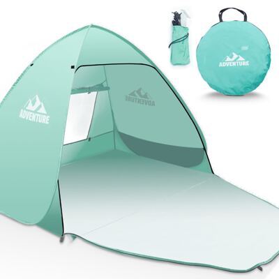 TOM Pop-Up Strandmuschel für 3 Personen mit UV-Schutz 50+ & Tasche