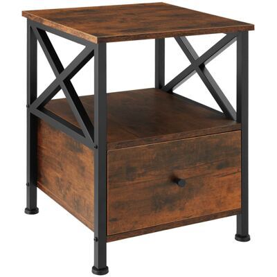 Nachttisch Falkirk 40x41,5x55,5cm Industrial dunkelbraun