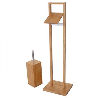 WC-Papierhalter Bambus