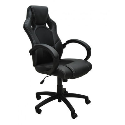 Bürostuhl Sportsitz Chefsessel, schwarz