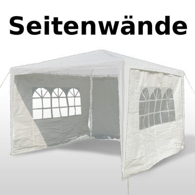 4 Seitenwände, Pavillon 3x3m, weiss