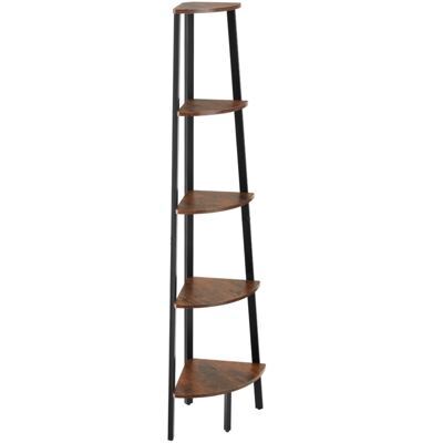 Eckregal Portland 34x34x158,5cm Industrial dunkelbraun