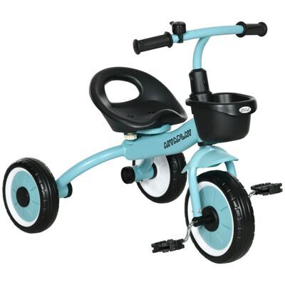 Dreirad Kinderfahrzeug mit Korb & Klingel 2-5 Jahre stabil Blau