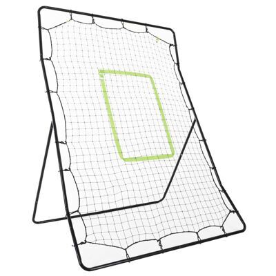 Baseball Rebounder tragbar Rückprallwand 123x174cm Schwarz