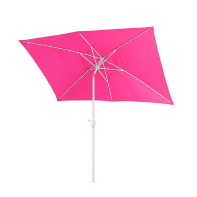 Sonnenschirm N23 Gartenschirm 2x3m rechteckig neigbar Alu pink