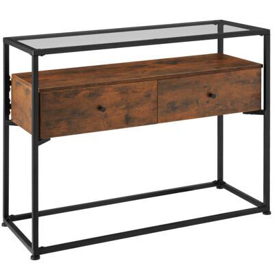Konsolentisch Reading 101,5x41,5x80,5cm Industrial dunkelbraun