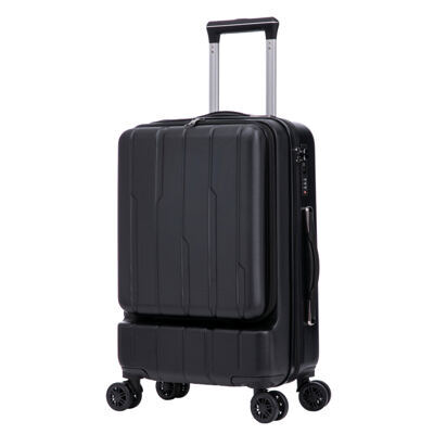 Reisekoffer Hartschalenkoffer mit Laptopfach DRAKE Grösse M schwarz