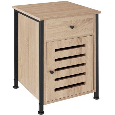 Nachttisch Waterford 40x42x60,5cm Industrial Holz hell, Eiche Sonoma