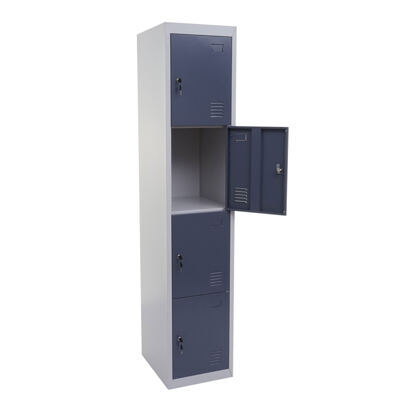 Schliessfach Boston Spind Metall 180x38x45cm blau