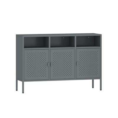 Sideboard Metall AMET 119 x 80 cm grau
