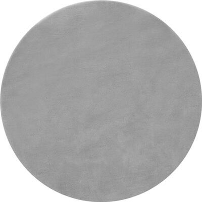 Kurzflorteppich Soft Zone grau Ø 120 cm