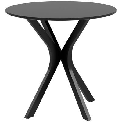 Esstisch rund Ø78x75cm Spider-Stahlgestell Schwarz